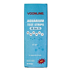 6 in 1 aquarium water test strips by Voonline