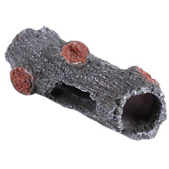 Aquarium Tank Decoration Artificial Ornament Hollow Trunk Simulation Tree Log Wood 12.5x6.5x5cmC