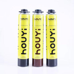 Houyi Polyurethane Foam Adhesive For Ecological Landscaping nature stone color/Wood Color 900g