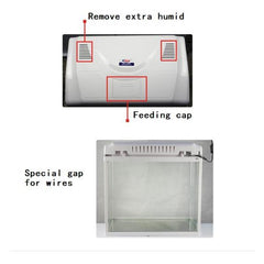 Crystal Clear Glass Aquarium Starter Kit Eco-Cycle Filtration with LED Lighting