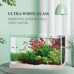 5 In 1 Ultra Clear Glass Fish Tank, Rimless Low Iron Aquarium