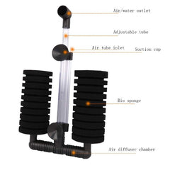 Double Bio Sponge Filter XY-2831