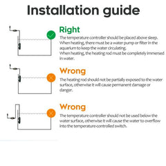 Digital Aquarium Heater Mini Automatic Temperature Controller Thermostat Submersible Water Heating Rod