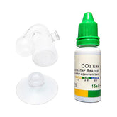 Aquatic Aquarium CO2 Glass Drop Checker PH Long Term Monitor Fish Bow Test White