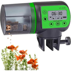 Automatic Fish Feeder with Timer Setting 200ml Capacity Dispenser Adjustable