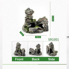 Mountain View Tank Decoration 10cm*8.5cm*11.5cm