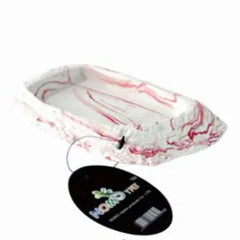 Environmental Resin Bowl Pink Lines NS-09