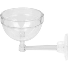 Aquatic Plant Pot Crystal Bowl Holder with Suction Cup for Aquarium Fish Tank Home Decorations