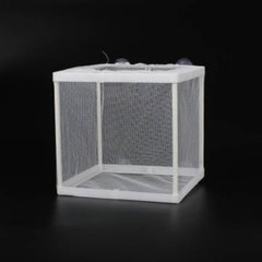 Aquarium Nylon Mesh Breeder Box Floating Isolation Net 16.2*14*15.3CM (S)