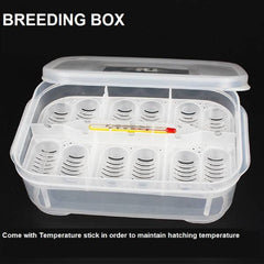 Reptile Egg Incubator Professional Hatcher Hatching Box Case Tray Plastic Breeding Incubator for Hatching Snake, Lizards, Reptiles, Gecko