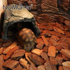 Organic Bark Chips Expandable Substrate Block for Reptiles, Snakes, Tortoise, and Amphibians, Natural Fiber Free Husks, Clean Breeding 650g