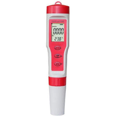 PH Meter PH/TDS/EC/Temp 4-in-1 Test Pen Red