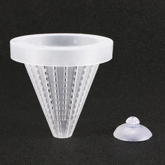 Live Blood Worm Plastic Cone Cup Shape Basket Feeder
