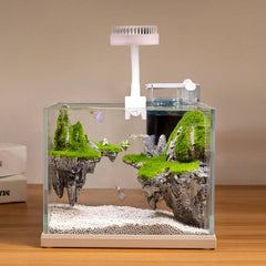 B&K Aquarium Tank Set with Decoration 22x16x17cm