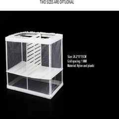 Aquarium Nylon Mesh Breeder Box Floating Isolation Net 26.2*15*15CM (L)
