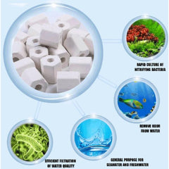 Biological Filter Media Ceramic Ring Hexagon 500g