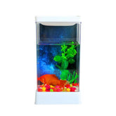 Aquarium Betta Fish Tank Clear Set with Light and Stand Nano Aquariums