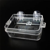 Nomoypet Translucent Plastic Food Water 2 in 1 Reptile Feeding Bowl Mealworm Anti-Escape Feeder for Tortoise Gecko Snakes Chameleon