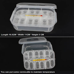 Reptile Egg Incubator Professional Hatcher Hatching Box Case Tray Plastic Breeding Incubator for Hatching Snake, Lizards, Reptiles, Gecko