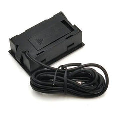 Mini Digital LCD Thermometer Sensor TPM-10, Freezer, Refrigerator, Aquarium Thermometer Embedded Thermometer with Wire Black and White