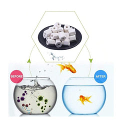 Biological Filter Media Ceramic Ring Hexagon 500g