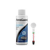 ParaGuard 100ml Aquarium Fish Medication – External Parasite & Ich Treatment with FREE Short Glass Thermometer