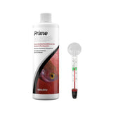 Seachem Prime 500ml Concentrated Aquarium Water Conditioner – Removes Chlorine, Chloramine & Ammonia Detoxifier – with FREE Short Glass Thermometer