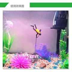 Sea Treasure Hunter Diver Aquarium Ornament Decoration
