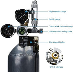 MUFAN Co2 Regulator with solenoid W21.8 and G5/8