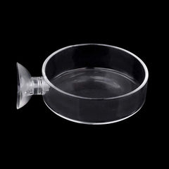 Transparent Smooth Durable Crystal Shrimp Food Dishes Feeding Bowl