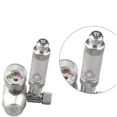 Aluminum CO2 Bubble Counter with Check Valve Single Head