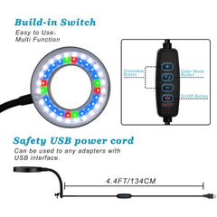 B&K Aquarium Clip on USB Light Dimmable and 3 Modes 8W