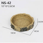 Reptile Vivarium Feeding Pan Turtle Horned Frog Water Food Bowl