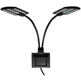 32 LED Aquarium 10W Clip-on Lamp Double Head Black shell