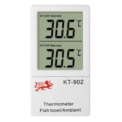 2 in 1 Digital Thermometer for Aquarium and Ambient with Large LCD Display