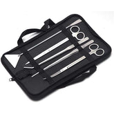 Aquarium Cleaning Tools Kit Tweezers Scissors for Live Plants Grass Fish Aquatic with Cloth Bag