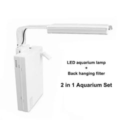 SOBO Modern 2 in 1 LED Lamp Back Hanging Filter