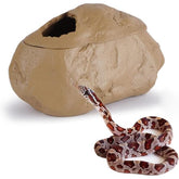 Snake Hide Cave for Gecko Shedding, Natural Rock Look Hideout, Reptiles Egg-laying Shelters