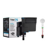 Seachem Tidal 75 Hang-On Filter (UK Plug) – 1500 L/H Aquarium Power Filter with FREE Short Glass Thermometer