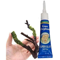 Pack 5 Aquarium Glue Fish Tank Landscaping Moss Ball Moss Stick Water Grass Repairing Super Glue (Pack Of 5)