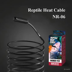 Nomoypet Reptile Bottom Heating Black Long Heat Cable for Terrarium Vivarium