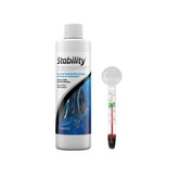 Seachem Stability Aquarium Water Conditioner 250ml – with FREE Short Glass Thermometer