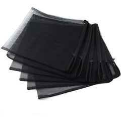 Filter Net Bag Aquarium Zipper Mesh Black