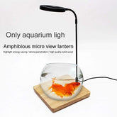 LED Aquarium Light 360 Degree Nano Fish Tank Light with Bamboo Board