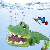 Underwater Bubbling Crocodile Ornament Fish Tank Décor