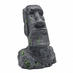 Easter Island Stone Statue Resin Ornament Fish Tank Aquarium Decoration