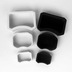 White / Black Plastic Reptile Food Water Bowl Feeder