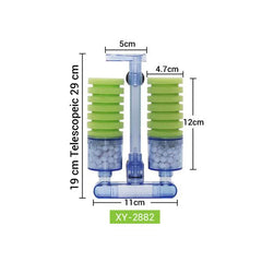 Green Biochemical Sponge Filter XY-2882 with Media