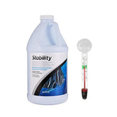Seachem Stability Aquarium Water Conditioner 2 L – with FREE Short Glass Thermometer