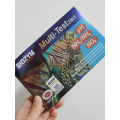 BIOZYM 3 in 1 Test Kit for Fresh and Marine Water NH3/NH4. NO2 and pH